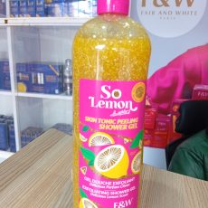 F&W So lemon exfoliating shower gel helps in removing skin impurities and brightening it to reveal a radiant skin.